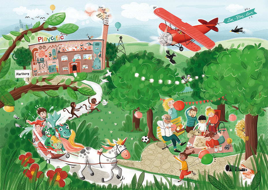 Illustration_Spielewelt_Playcific_ulrikehalvax_graz_kinderillustration