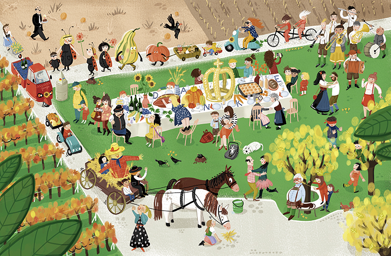 Wimmelbild_kinderbuch_erntedankfest_essen_ulrikehalvax