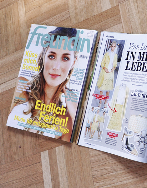 Magazinlayout FREUNDIN